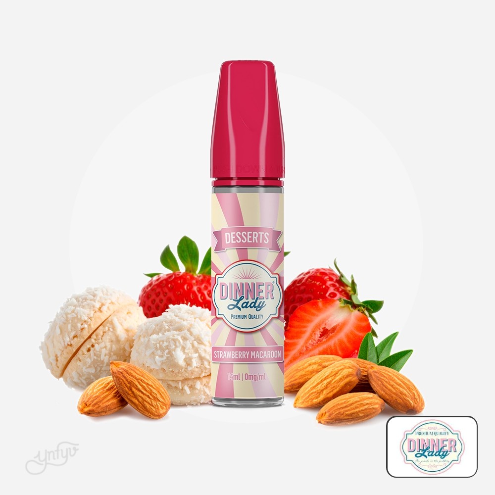 Aroma Strawberry Macaroon 14Ml (Longfill) - Dinner Lady | Yonofumoyovapeo.com aroma strawberry macaroon 14ml (longfill) - dinner lady