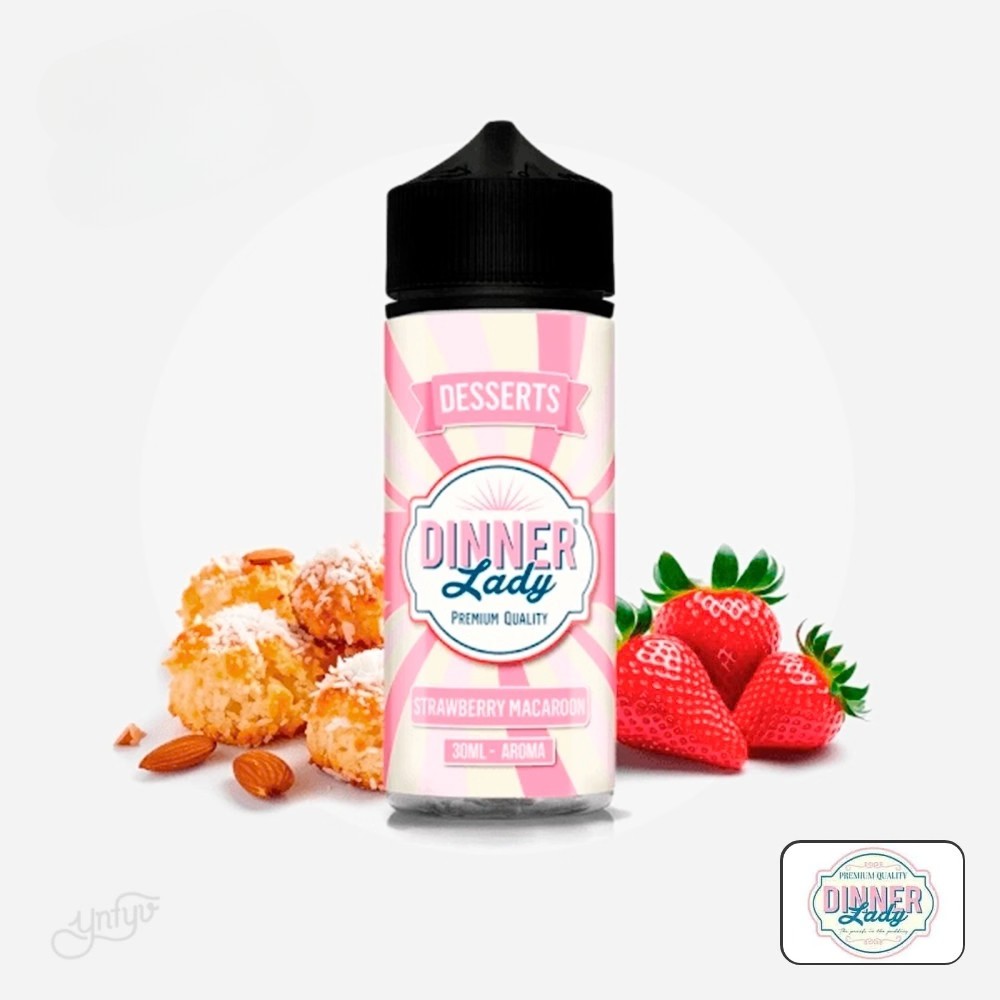 Aroma Strawberry Macaroon 30Ml (Longfill) - Dinner Lady | Yonofumoyovapeo.com aroma strawberry macaroon 30ml (longfill) - dinner lady