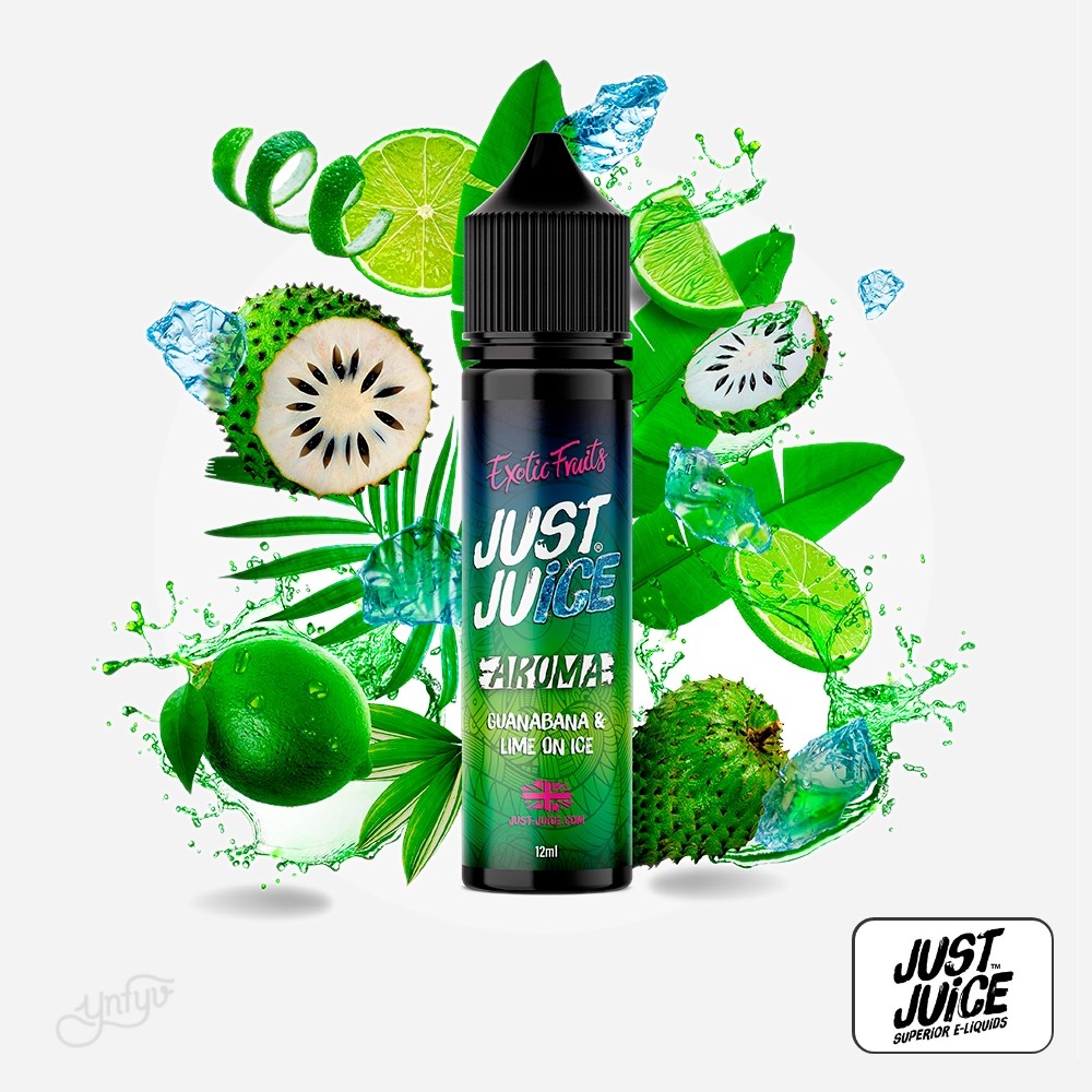 Aroma Exotic Fruits Guanabana Lime Ice 12Ml (Longfill) - Just Juice | Yonofumoyovapeo.com aroma exotic fruits guanabana lime ice 12ml (longfill) - just juice