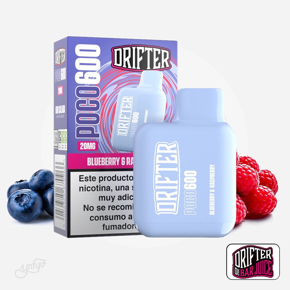 Vaper Desechable Poco 600 Blueberry Raspberry 20Mg Drifter | Yonofumoyovapeo.com vaper desechable poco 600 blueberry raspberry 20mg drifter