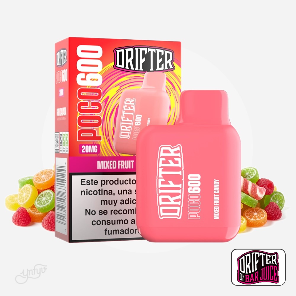 Vaper Desechable Poco 600 Mixed Fruit Candy 20Mg Drifter | Yonofumoyovapeo.com vaper desechable poco 600 mixed fruit candy 20mg drifter