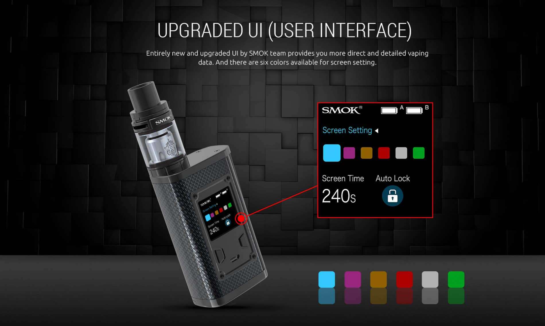 Kits De Vapeo: Mod Majesty Fibra De Carbono Fabricado Por Smok kits de vapeo: mod majesty fibra de carbono fabricado por smok