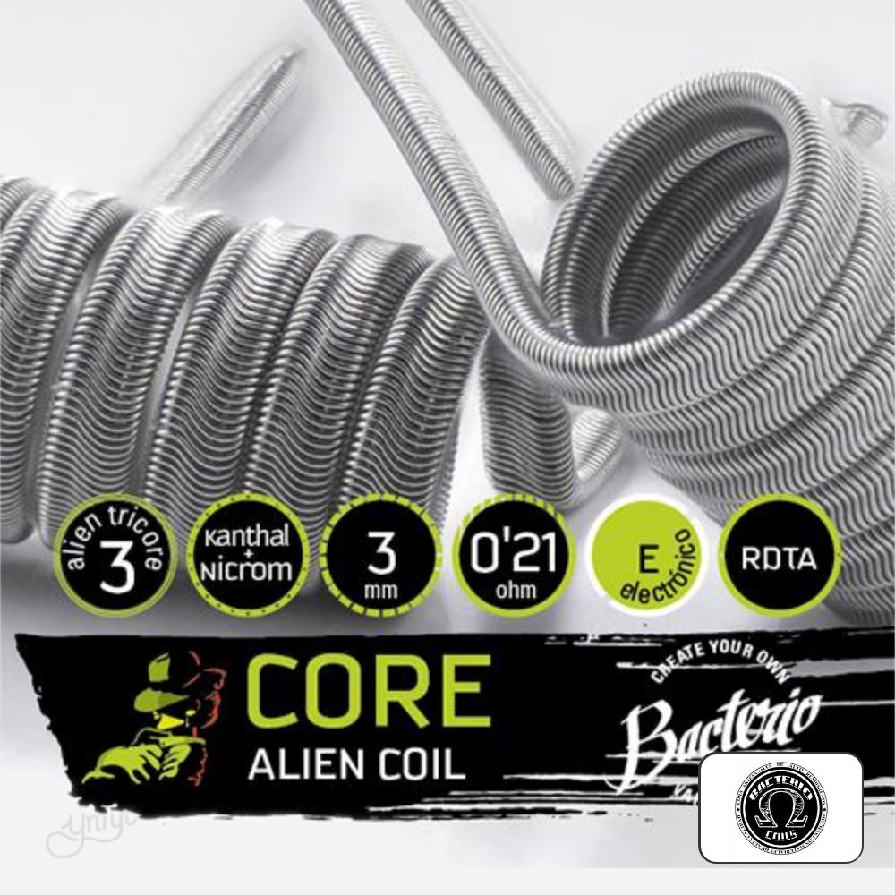 Bacterio Coils Core Alien Triple Nucleo 0.21 Ohm (Pack De 2) | Yonofumoyovapeo.com bacterio coils core alien triple nucleo 0.21 ohm (pack de 2)