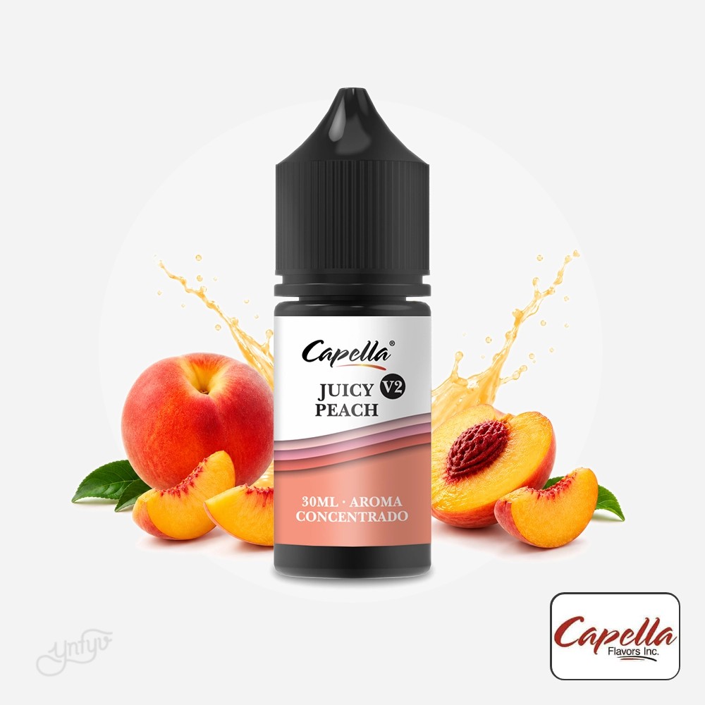 Aroma Juicy Peach V2 30Ml - Capella | Yonofumoyovapeo.com aroma juicy peach v2 30ml – capella