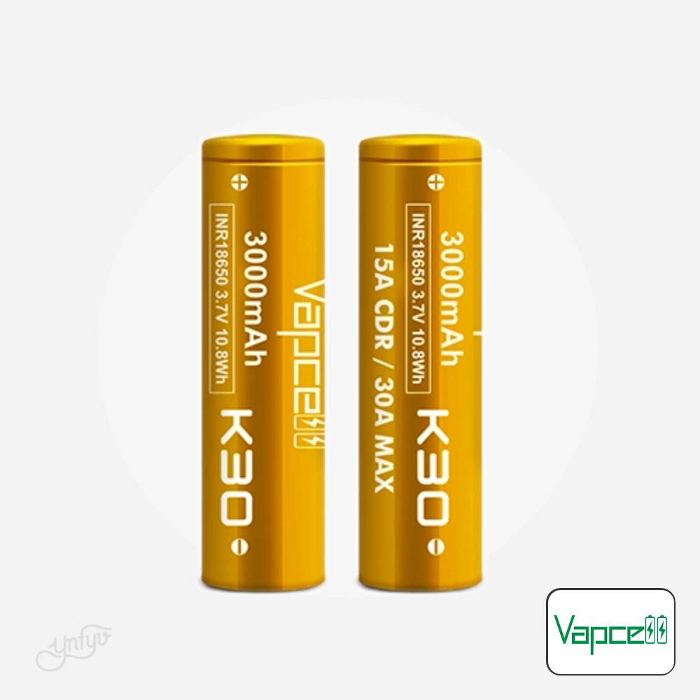 Batería Vapcell K30 Inr18650 3000Mah 30A (Pack De 2) | Yonofumoyovapeo.com batería vapcell k30 inr18650 3000mah 30a (pack de 2)