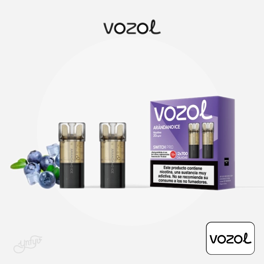 Cartucho Precargado Switch Pro Arándano Ice Vozol (Pack De 2) | Yonofumoyovapeo.com cartucho precargado switch pro arándano ice vozol (pack de 2)