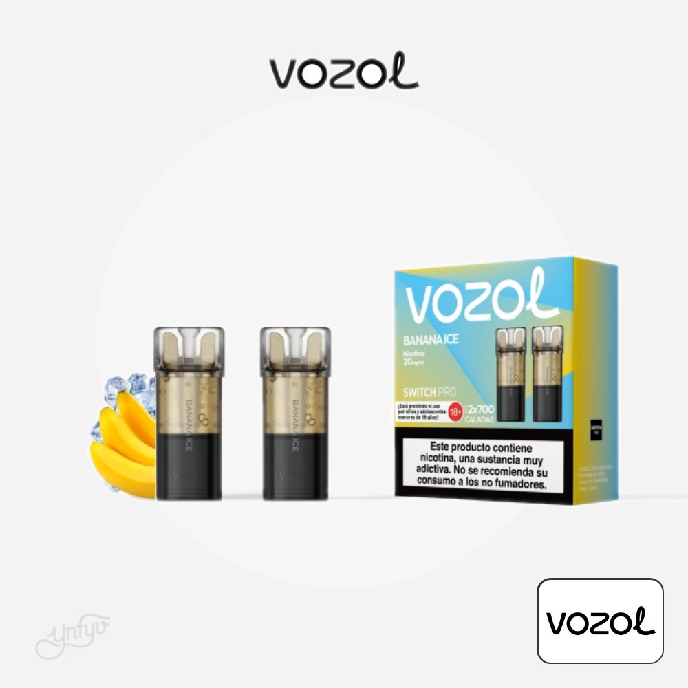 Cartucho Precargado Switch Pro Banana Ice Vozol (Pack De 2) | Yonofumoyovapeo.com cartucho precargado switch pro banana ice vozol (pack de 2)