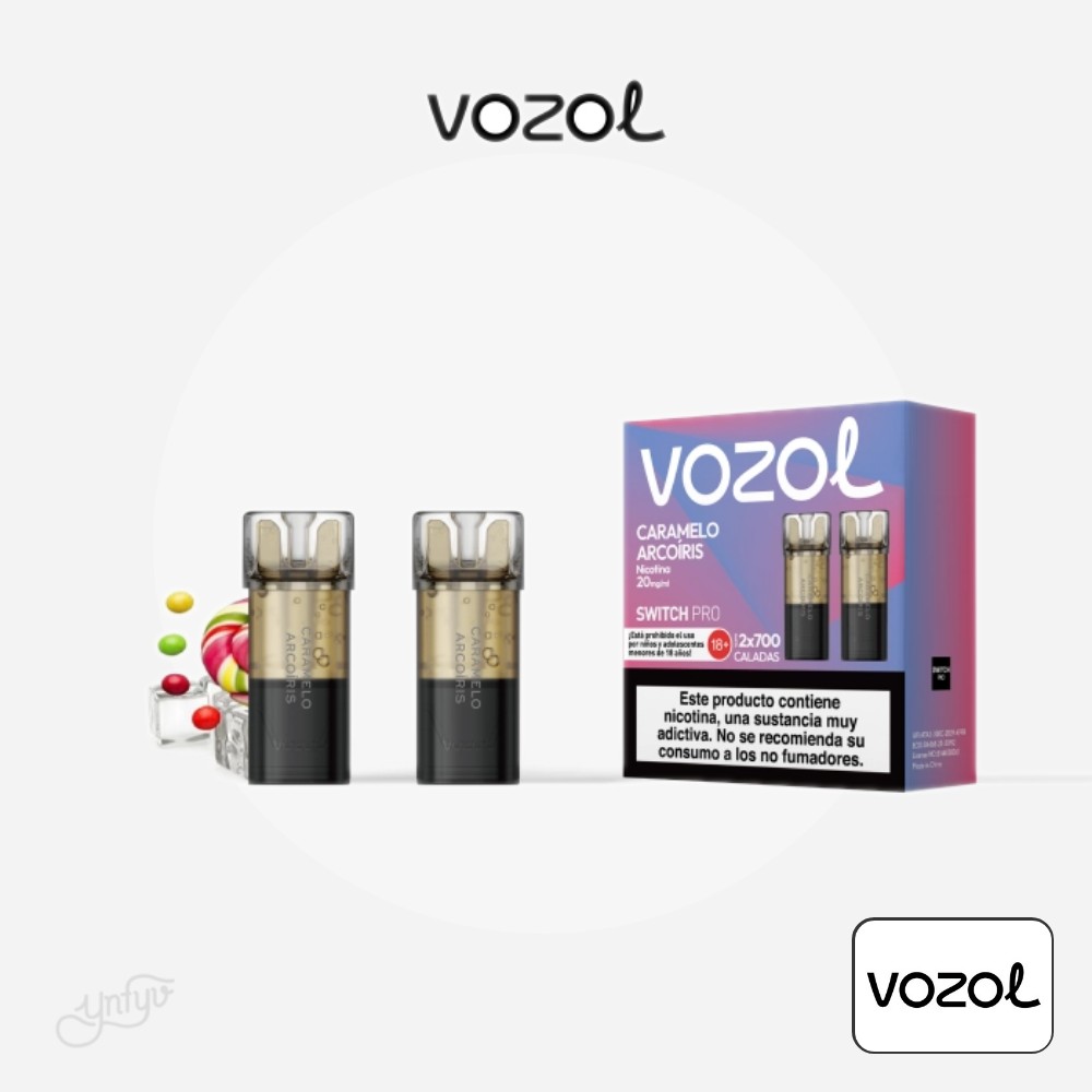 Cartucho Precargado Switch Pro Caramelo Arcoíris Vozol (Pack De 2) | Yonofumoyovapeo.com cartucho precargado switch pro caramelo arcoíris vozol (pack de 2)