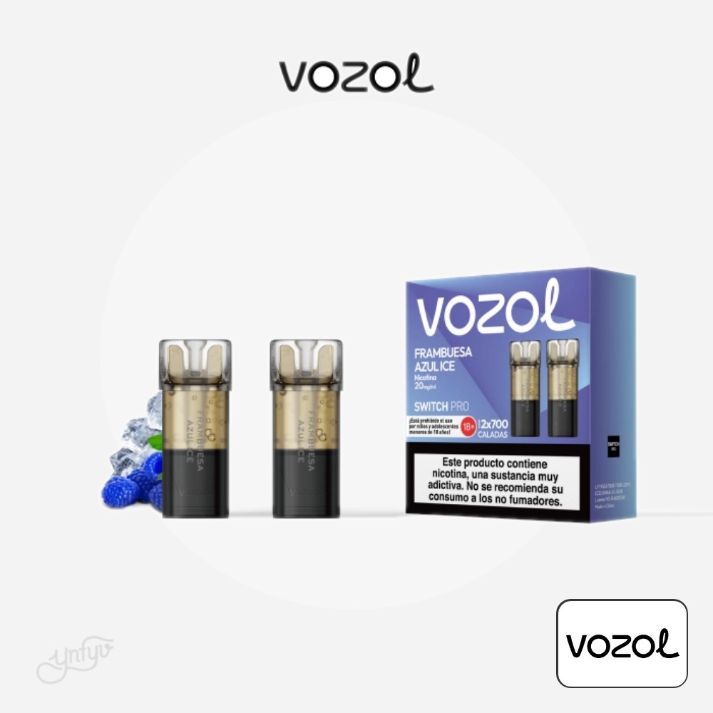 Cartucho Precargado Switch Pro Frambuesa Azul Ice Vozol (Pack De 2) | Yonofumoyovapeo.com cartucho precargado switch pro frambuesa azul ice vozol (pack de 2)
