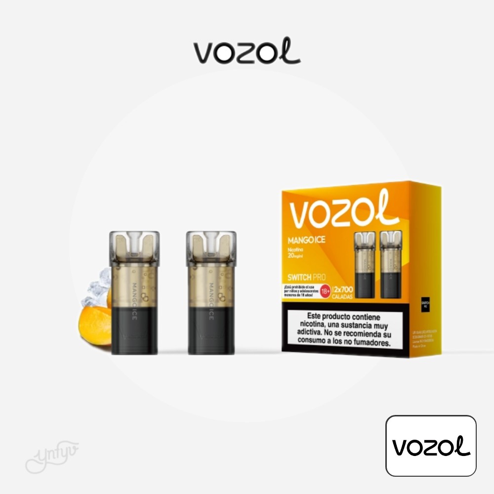 Cartucho Precargado Switch Pro Mango Ice Vozol (Pack De 2) | Yonofumoyovapeo.com cartucho precargado switch pro mango ice vozol (pack de 2)