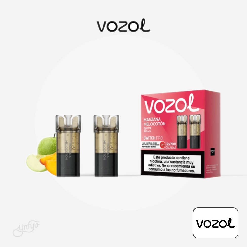 Cartucho Precargado Switch Pro Manzana Melocotón Vozol (Pack De 2) | Yonofumoyovapeo.com cartucho precargado switch pro manzana melocotón vozol (pack de 2)