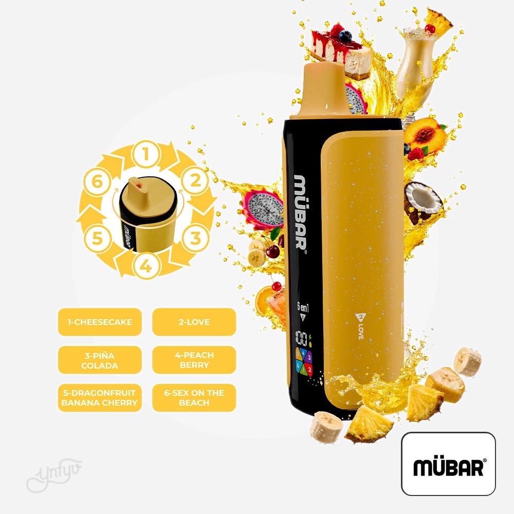 Vaper Desechable 6En1 240K Sweet Creamy 0Mg Mübar | Yonofumoyovapeo.com vaper desechable 6en1 240k sweet creamy 0mg mübar