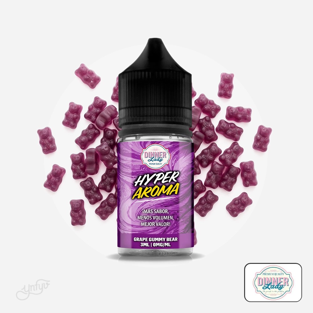 Aroma Hyper Grape Gummy Bear 3Ml (Longfill) - Dinner Lady | Yonofumoyovapeo.com aroma hyper grape gummy bear 3ml (longfill) – dinner lady