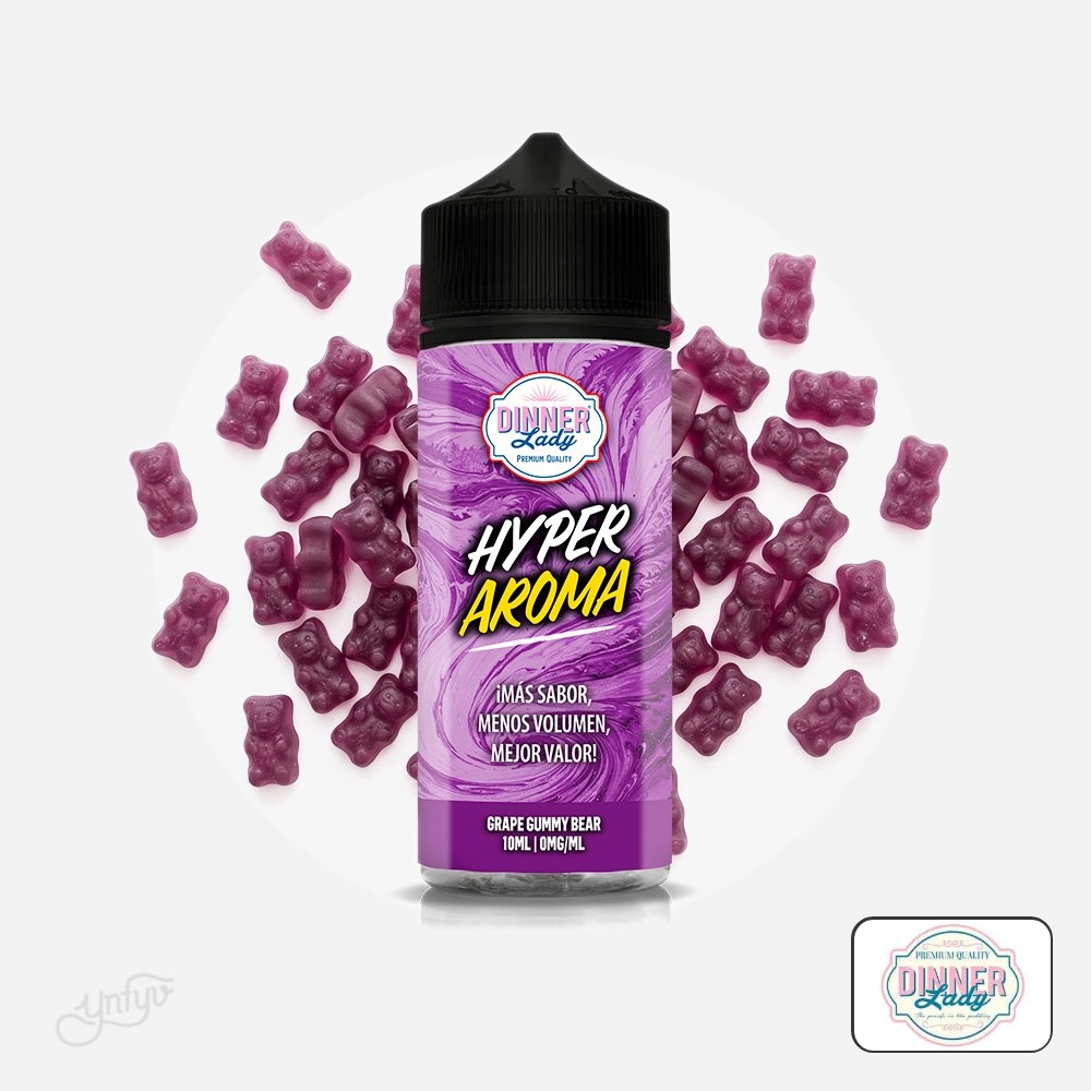 Aroma Hyper Grape Gummy Bear 10Ml (Longfill) - Dinner Lady | Yonofumoyovapeo.com aroma hyper grape gummy bear 10ml (longfill) – dinner lady