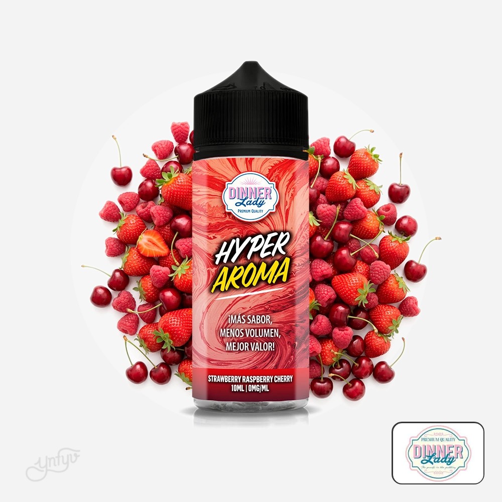 Aroma Hyper Strawberry Raspberry Cherry 10Ml (Longfill) - Dinner Lady | Yonofumoyovapeo.com aroma hyper strawberry raspberry cherry 10ml (longfill) – dinner lady