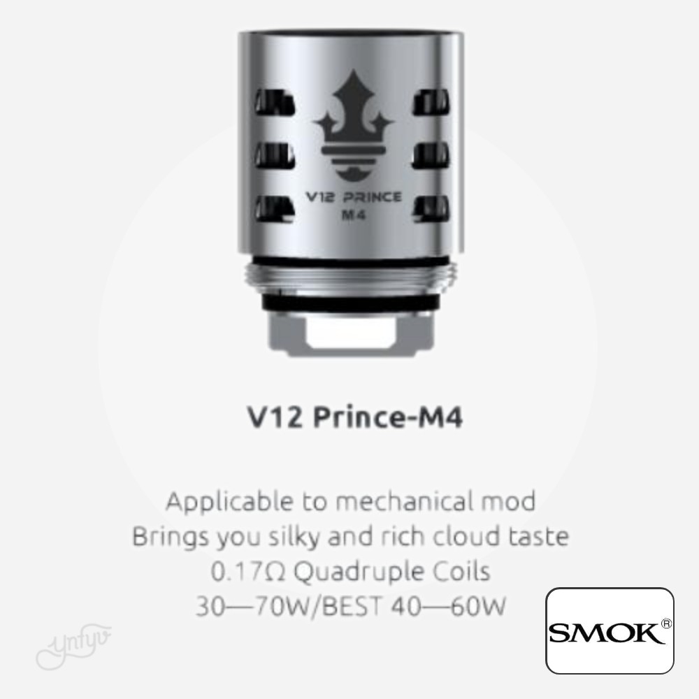 Resistencia Smok Tfv12 Prince-M4 (Pack De 3) | Yonofumoyovapeo.com resistencia smok tfv12 prince-m4 (pack de 3)