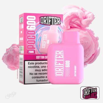 Vaper Desechable Poco 600 Cotton Candy 20mg Drifter
