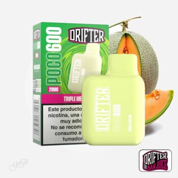 Vaper Desechable Poco 600 Triple Melon 20mg Drifter