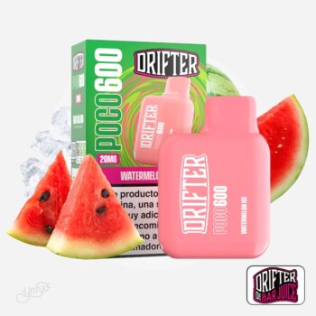 Vaper Desechable Poco 600 Watermelon Ice 20mg Drifter