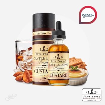 Aroma Reserve Castle Long Custard 15ml (Longfill) - Five Pawns