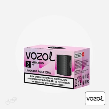 cartucho precargado vista plug 2+10 limonada rosa 20mg vozol barato en yonofumoyovapeo.com