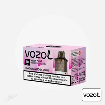 cartucho precargado vista plug 2+10 limonada rosa 20mg vozol barato en yonofumoyovapeo.com