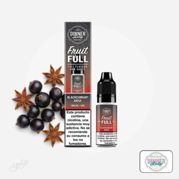 sales fruit full blackcurrant anise 10ml - dinner lady
