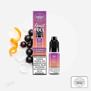sales fruit full blackcurrant orange ice 10ml - dinner lady
