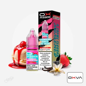 Sales Passion Salts Strawberry Vianilla Ice Cream 10ml - Oxva Ox