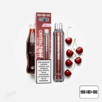 Vaper Desechable Crystal TB600 Cherry Cola 20mg SKE x Drifter