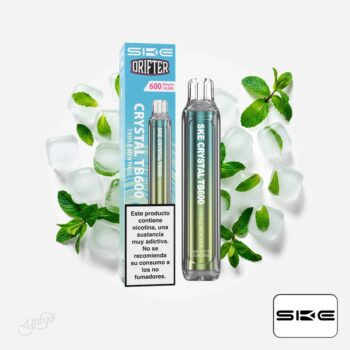 Vaper Desechable Crystal TB600 Triple Menthol 20mg SKE x Drifter