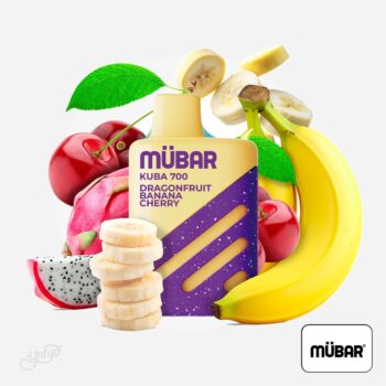 Vaper Desechable Kuba 700 Dragonfruit Banana Cherry 20mg Mübar