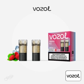 Cartucho Precargado Switch Pro Fresa Ice Vozol (Pack de 2)