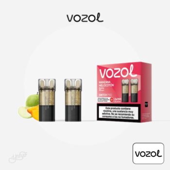 Cartucho Precargado Switch Pro Manzana Melocotón Vozol (Pack de 2)